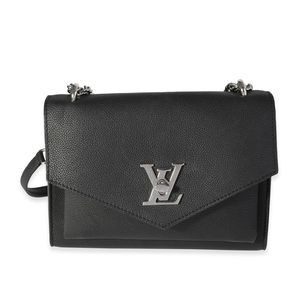 Louis Vuitton Black Grained Calfskin MyLockMe Chain Bag